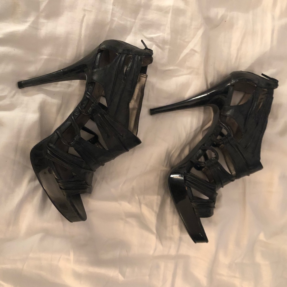 Carlos Santana leather heels